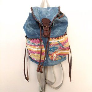 purse/backpack, small, 100% Cotton, madlove, Denim
